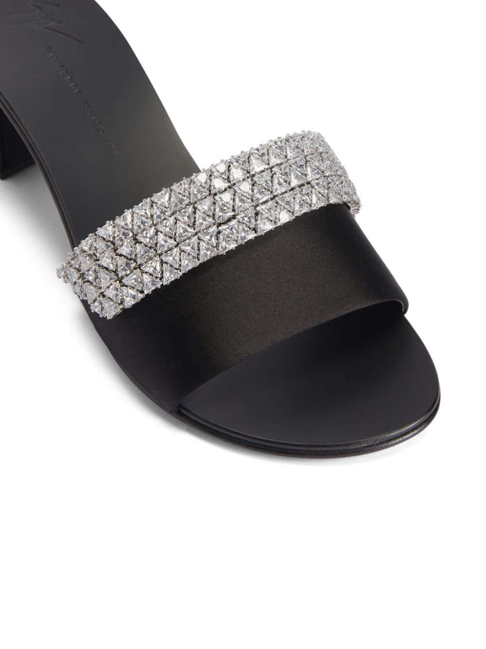 Giuseppe Zanotti Tesy 40mm rhinestone mules Black