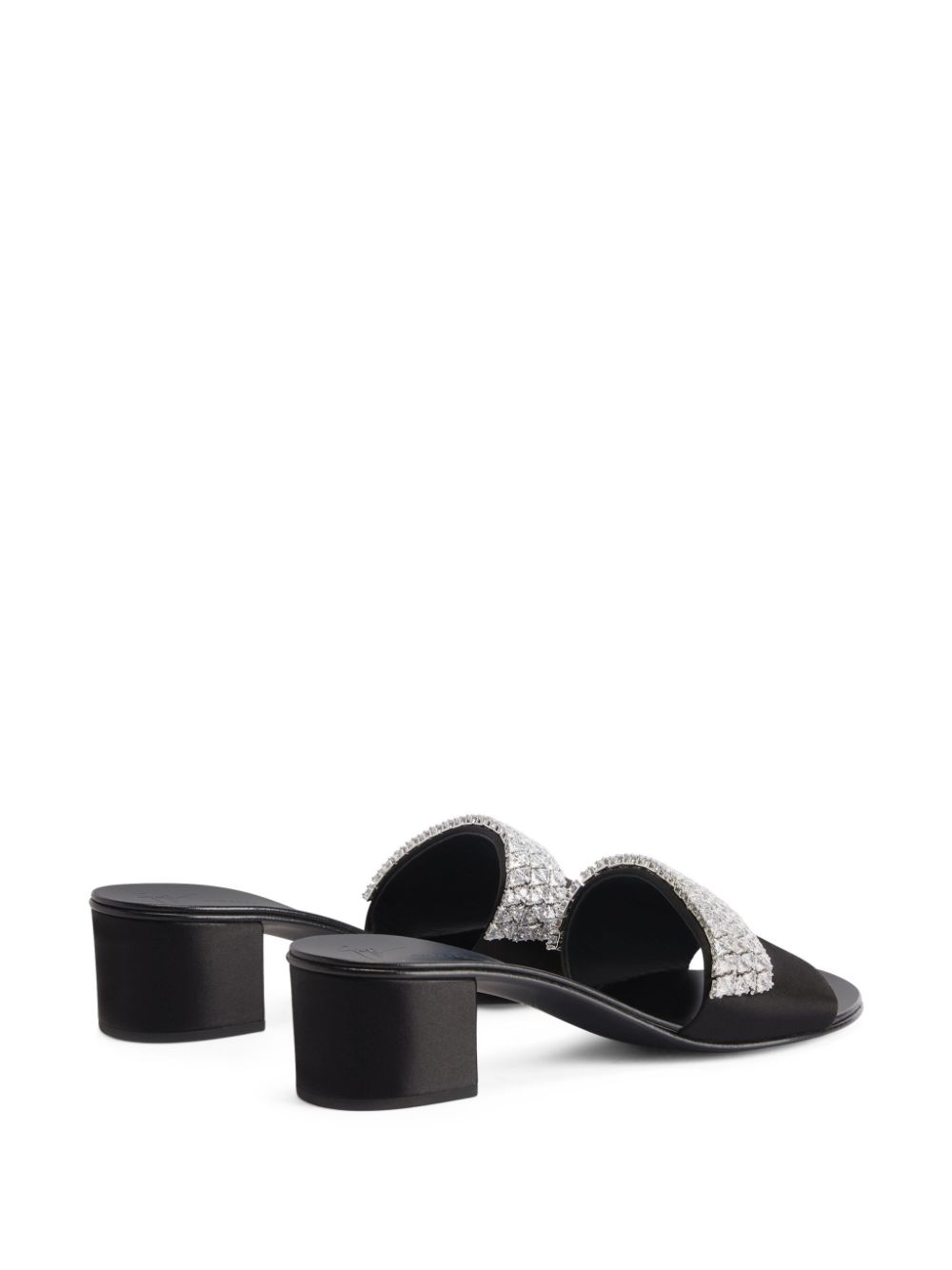 Giuseppe Zanotti Tesy 40mm rhinestone mules Black