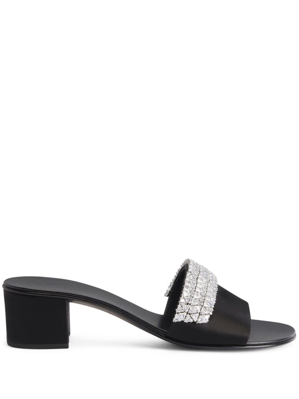 Giuseppe Zanotti Tesy 40mm rhinestone mules Black