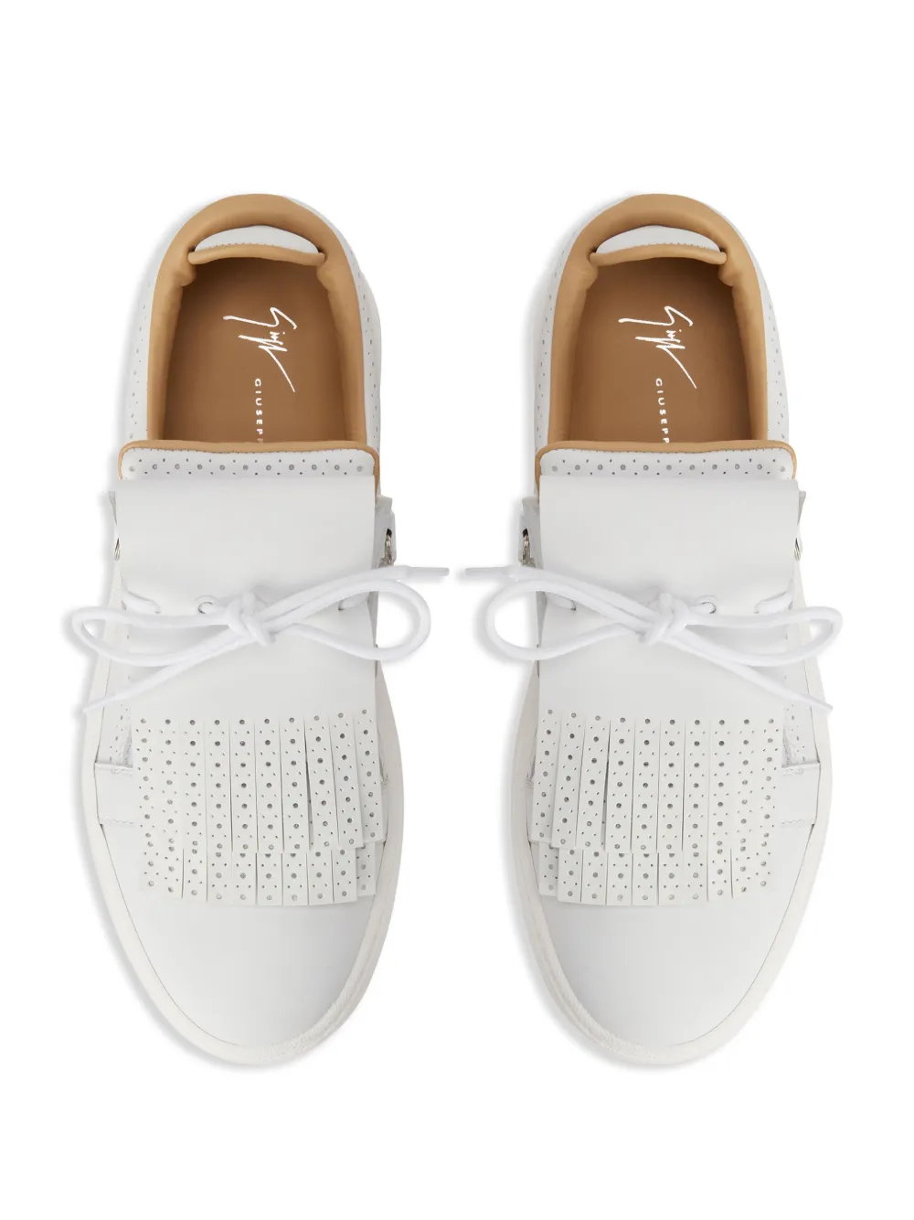 Giuseppe Zanotti GZ94 leren sneakers Wit