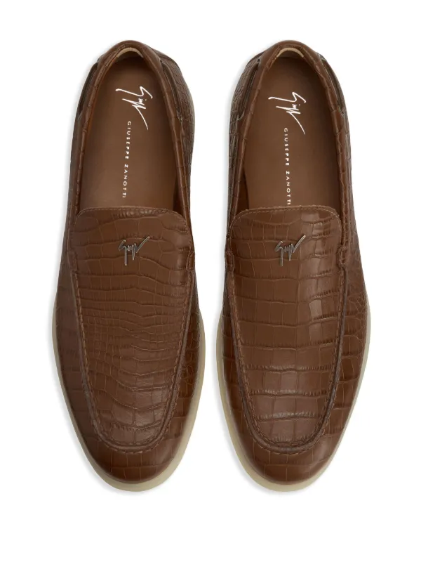 Giuseppe Zanotti The Maui Leather Loafers | Brown | FARFETCH EG display picture 1