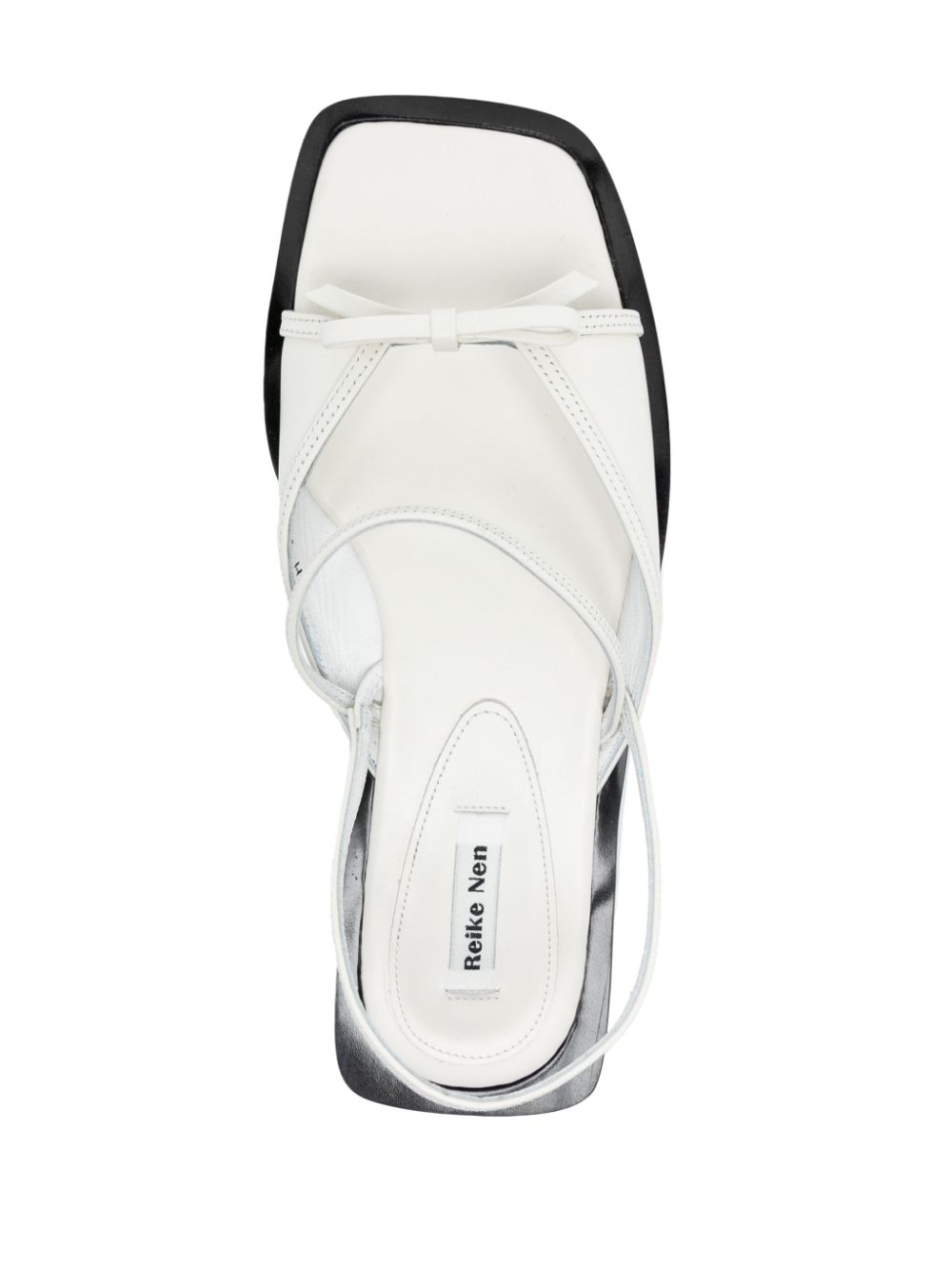 Shop Reike Nen Nabi Leather Sandals In Weiss