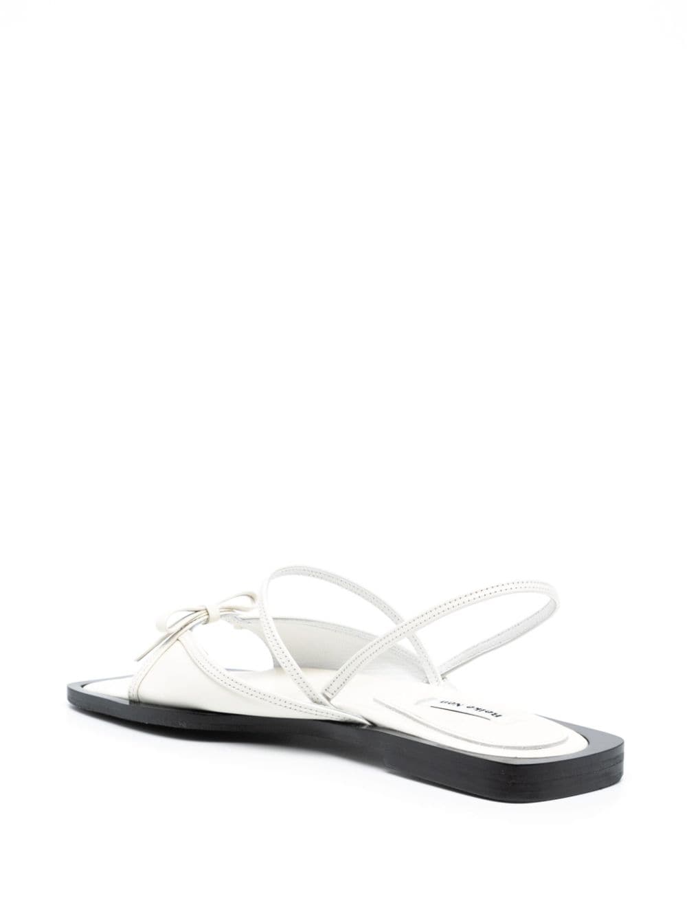 Shop Reike Nen Nabi Leather Sandals In Weiss