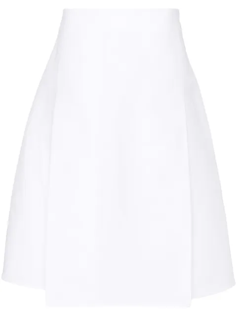 Marni A-line cotton midi skirt