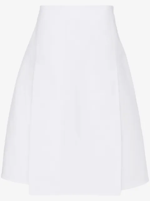 Marni A-line cotton midi skirt