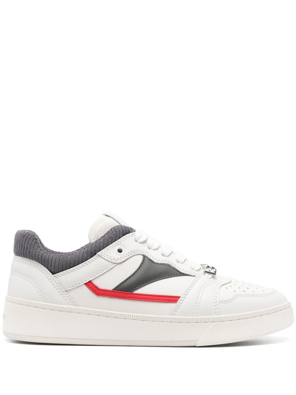 Bally logo-plaque leather sneakers White