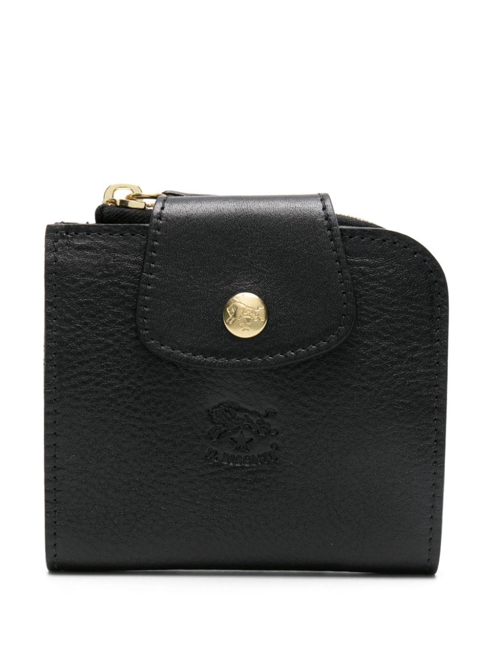 Il Bisonte Acero Leather Wallet In Black