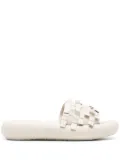 Vic Matie interwoven leather slides - Neutrals