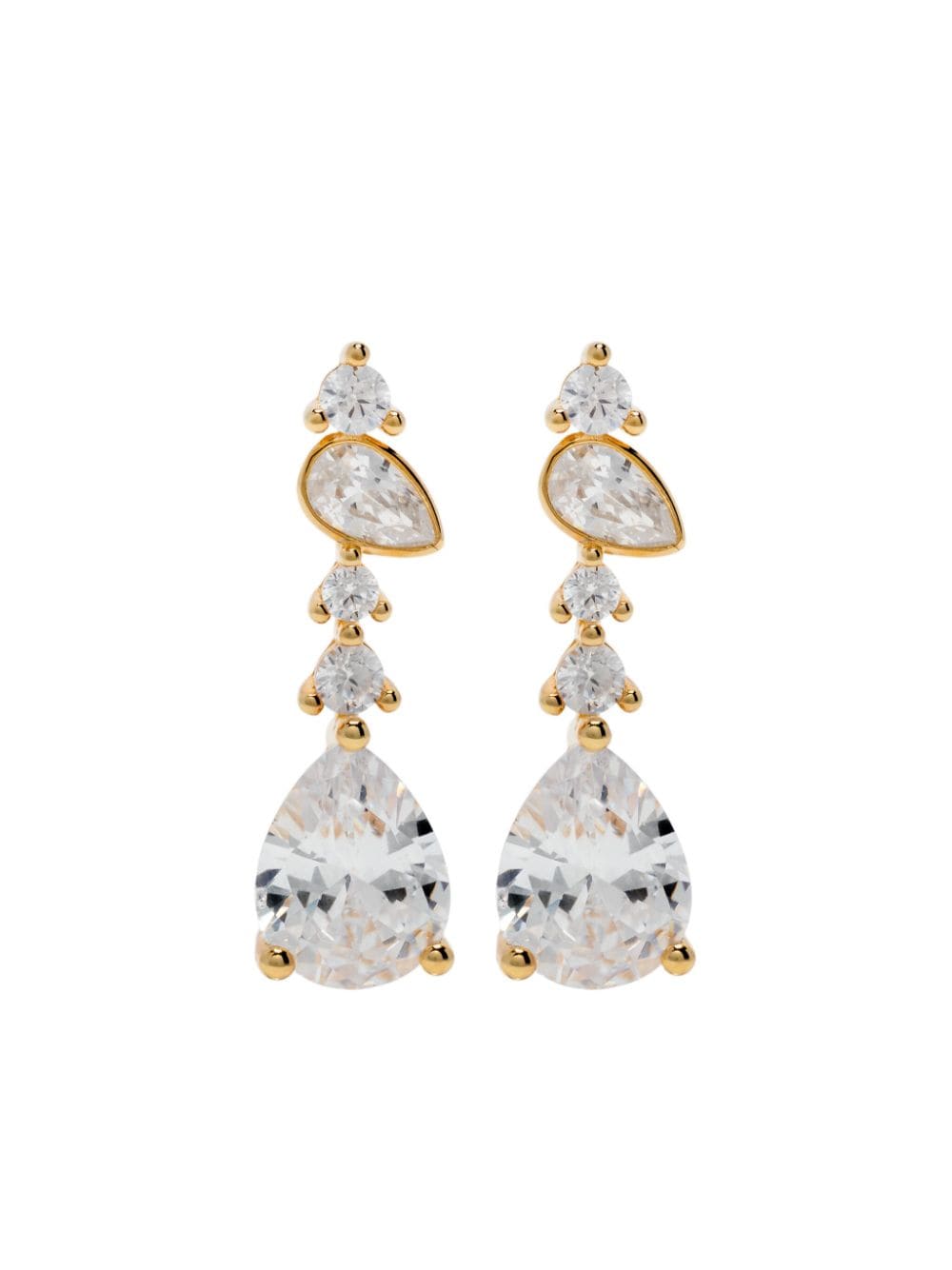 Anissa Kermiche Fandangle embellished earrings - Gold