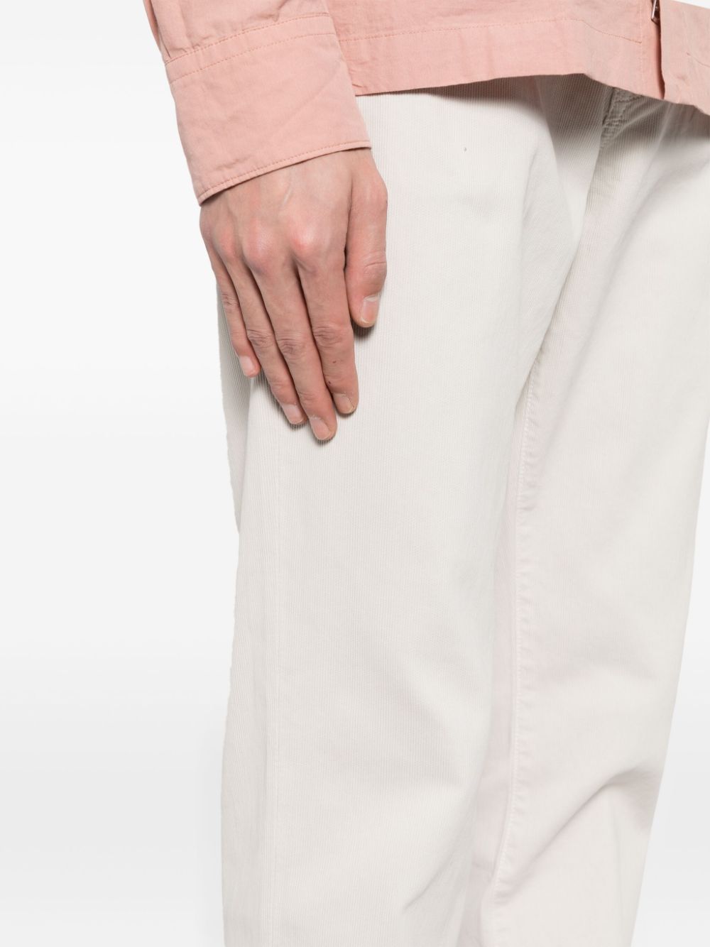 Shop Citizens Of Humanity Elijah Straight-leg Cotton Trousers In Neutrals