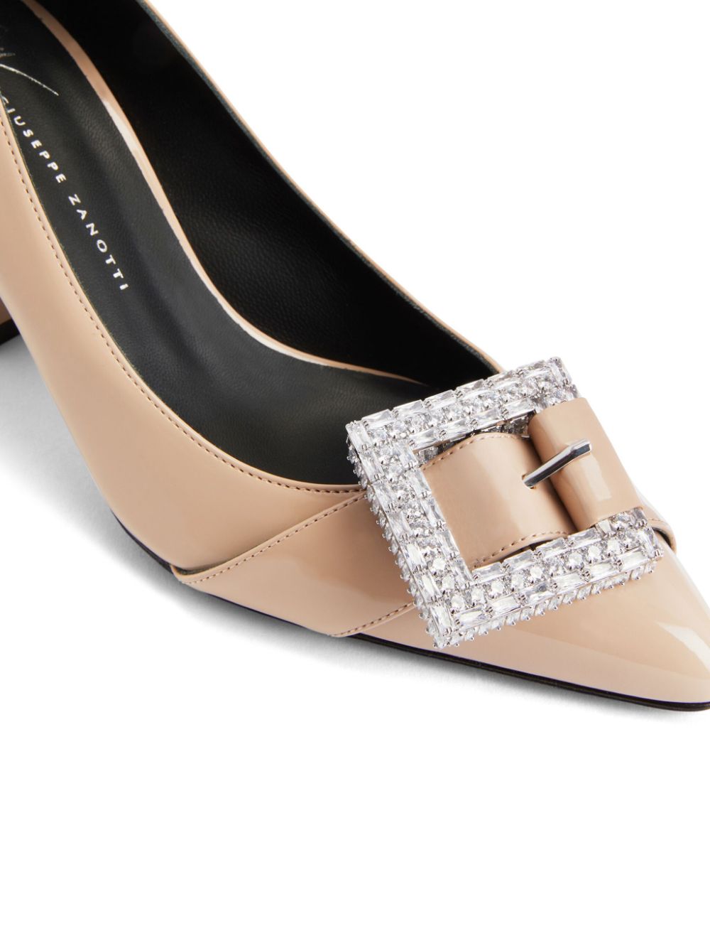 Giuseppe Zanotti Miss Buckle 70mm leather pumps Neutrals