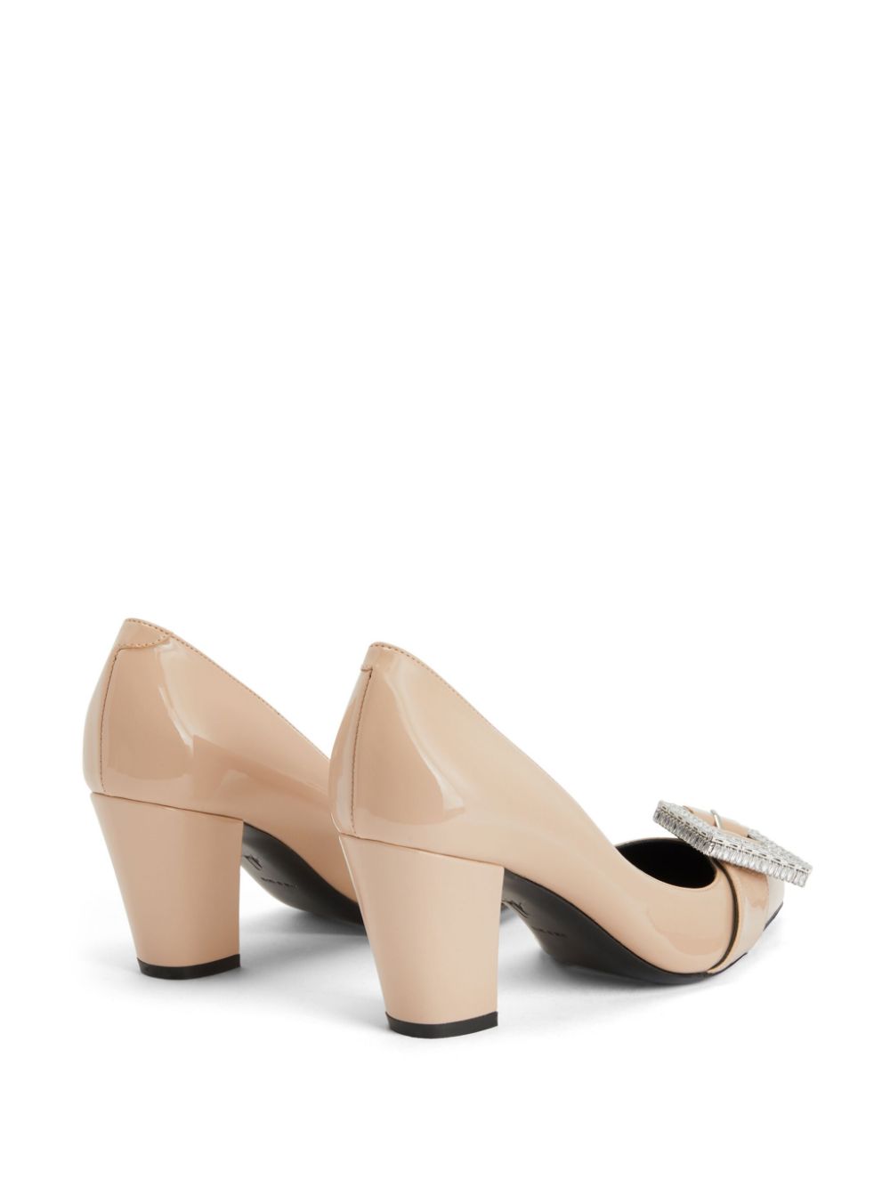 Giuseppe Zanotti Miss Buckle 70mm leather pumps Neutrals