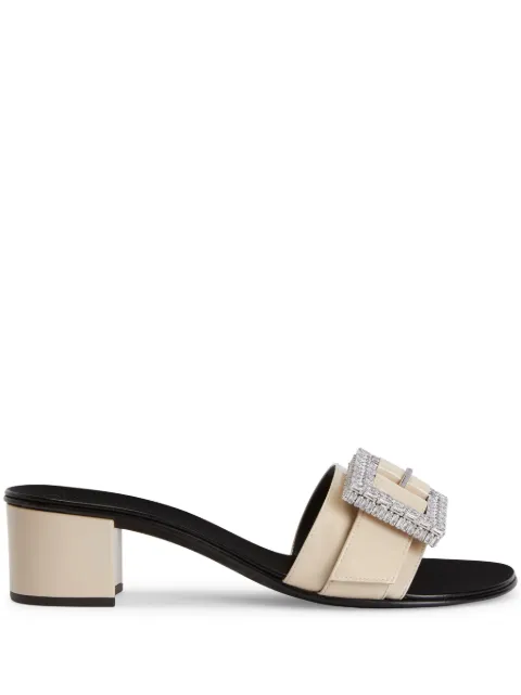 Giuseppe Zanotti Miss Buckle 40mm crystal-embellished sandals