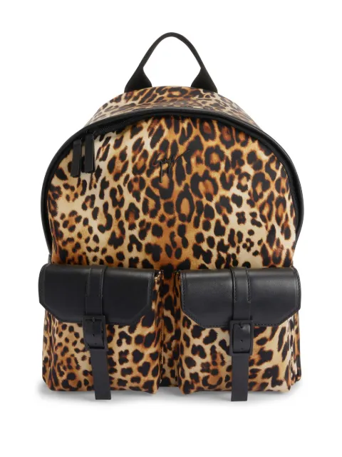 Giuseppe Zanotti Roiy leopard-print backpack