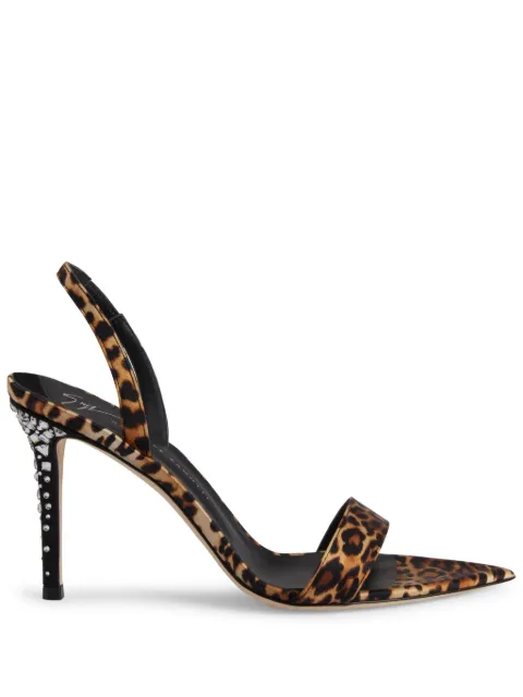 Giuseppe Zanotti sandalias de seda Intriigo Leo con tacón de 90mm