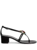 Giuseppe Zanotti Tarassacum 40mm crystal-embellished leather sandals - Black