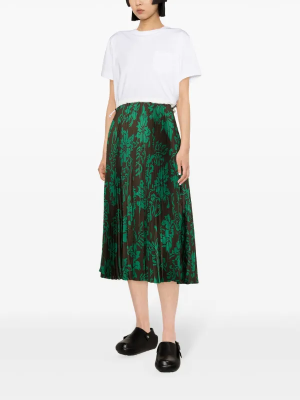【関税込・匿名配送】 sacai Floral Print Pleated スカート sacai - sacai サカイ 23SS Floral Print Skirt フローラル