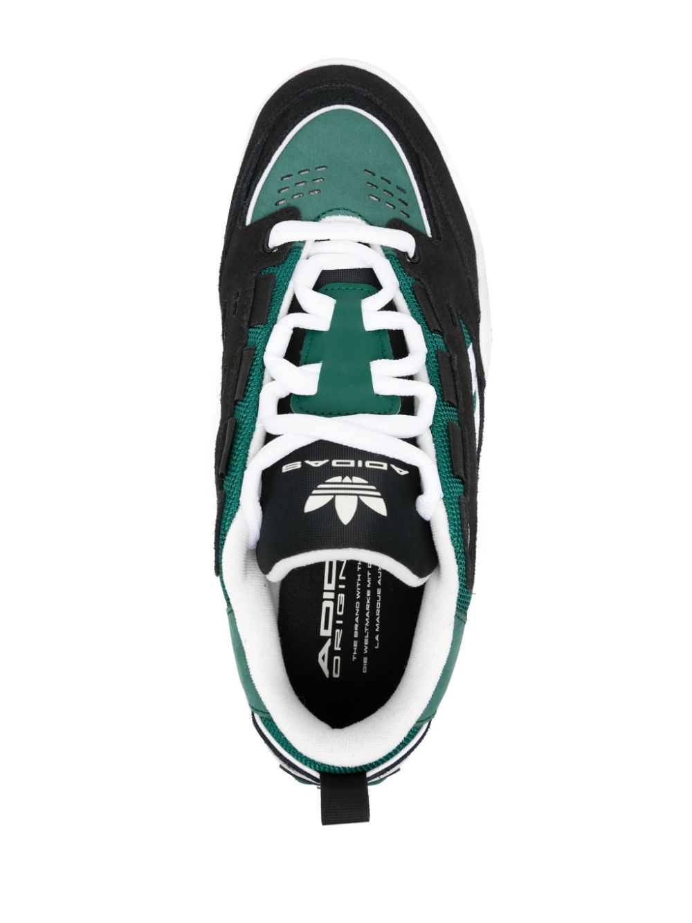 Shop Adidas Originals Adi2000 Leather Sneakers In Green