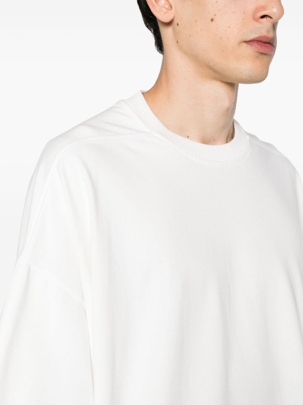Shop Rick Owens Drkshdw Tommy Cotton T-shirt In White