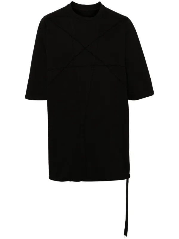 Rick Owens DRKSHDW T Sサイズ Rick Owens DRKSHDW パネル Tシャツ | ブラック | FARFETCH JP