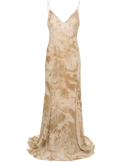 Robe longue à motif tie-dye - Blumarine - Modalova