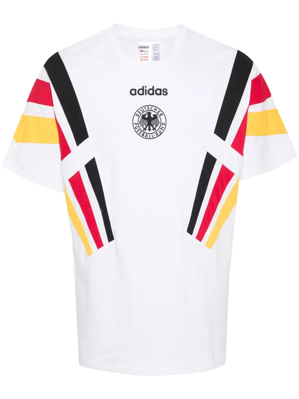 adidas Germany 1996 katoenen T-shirt Wit