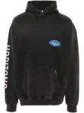 Represent logo-print cotton hoodie - Grey