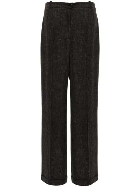 CHANEL Pre-Owned 2002 wool-blend wide-leg trousers