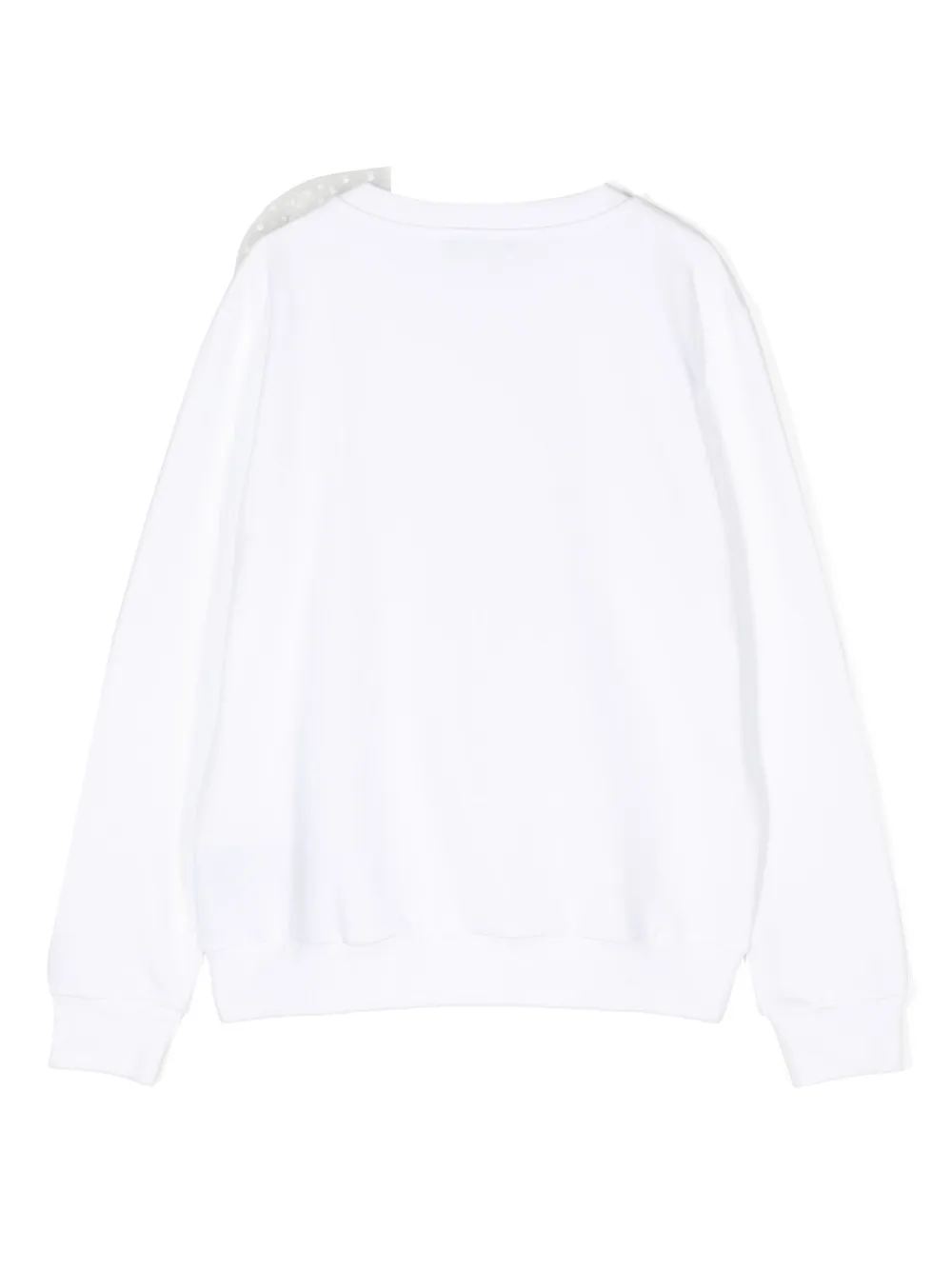 Balmain Kids Sweater met strikdetail - Wit