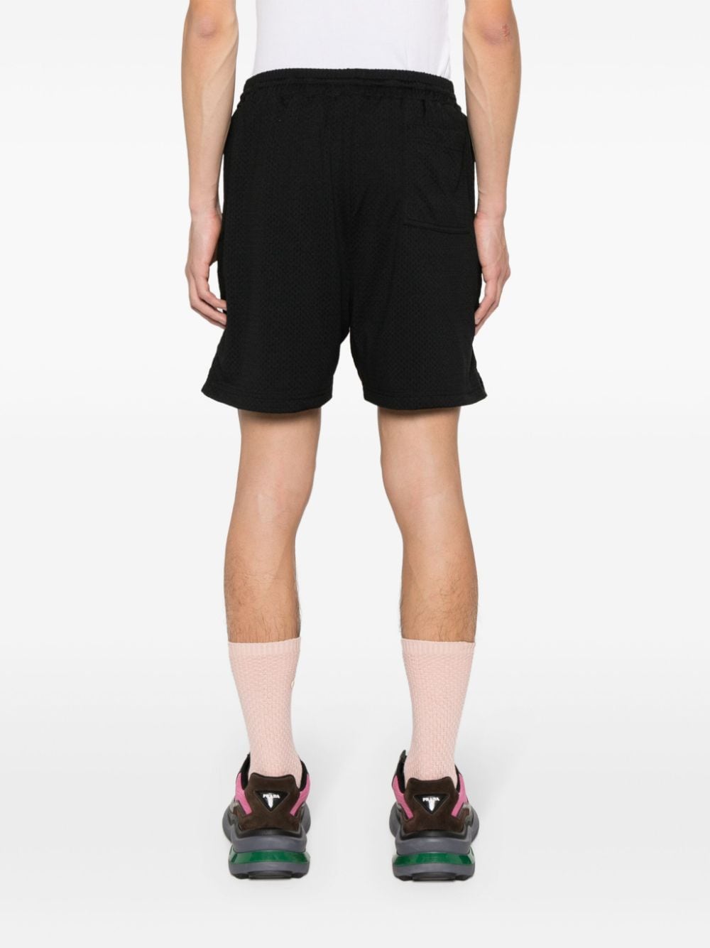Represent Geperforeerde shorts Zwart