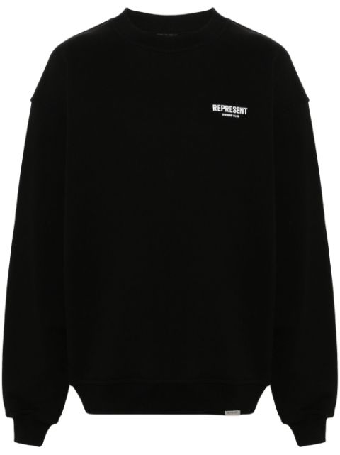 Represent logo-print cotton sweatshirt