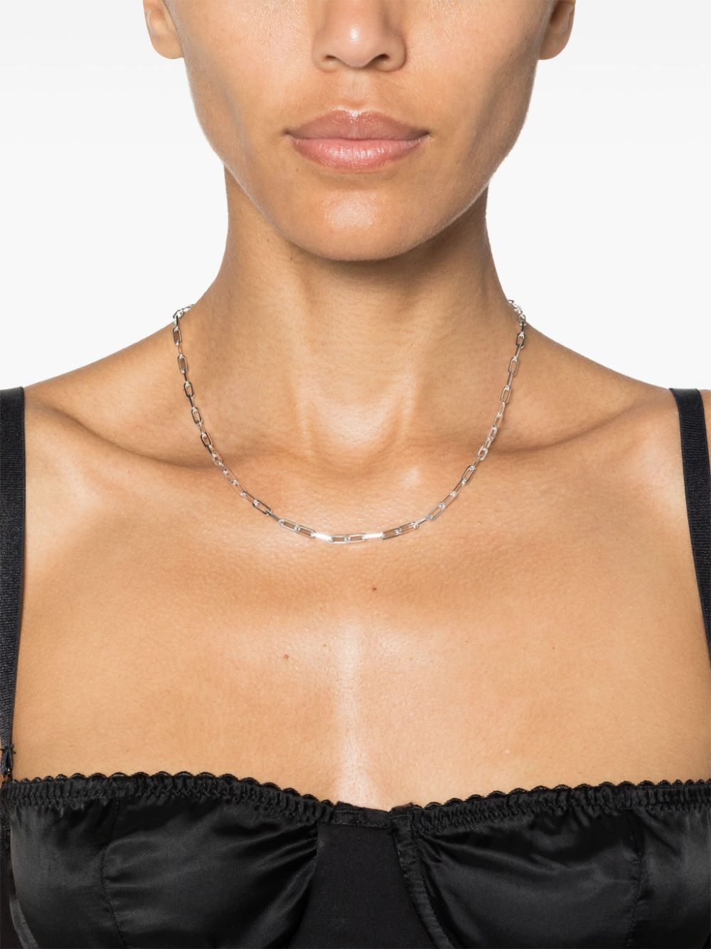 Shop Hatton Labs Polished Cable-chain Necklace In Silver