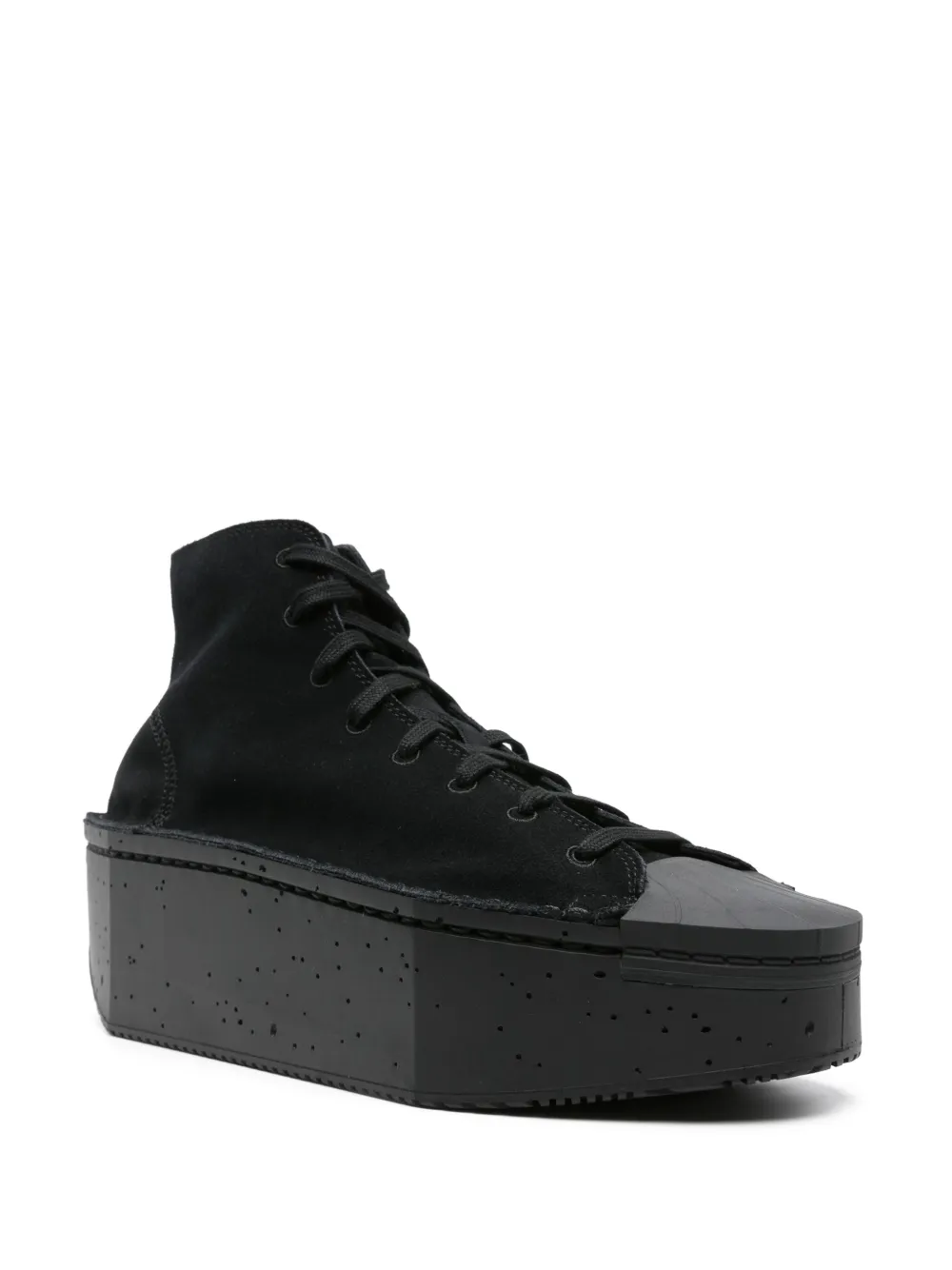 Shop Y-3 X Adidas Brick Court Hi Sneakers In Black