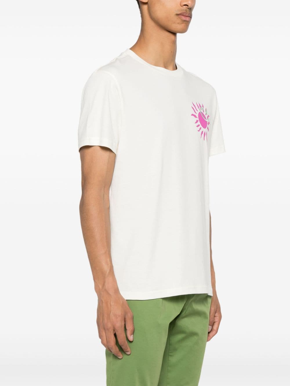 Shop Manuel Ritz Graphic-print T-shirt In White