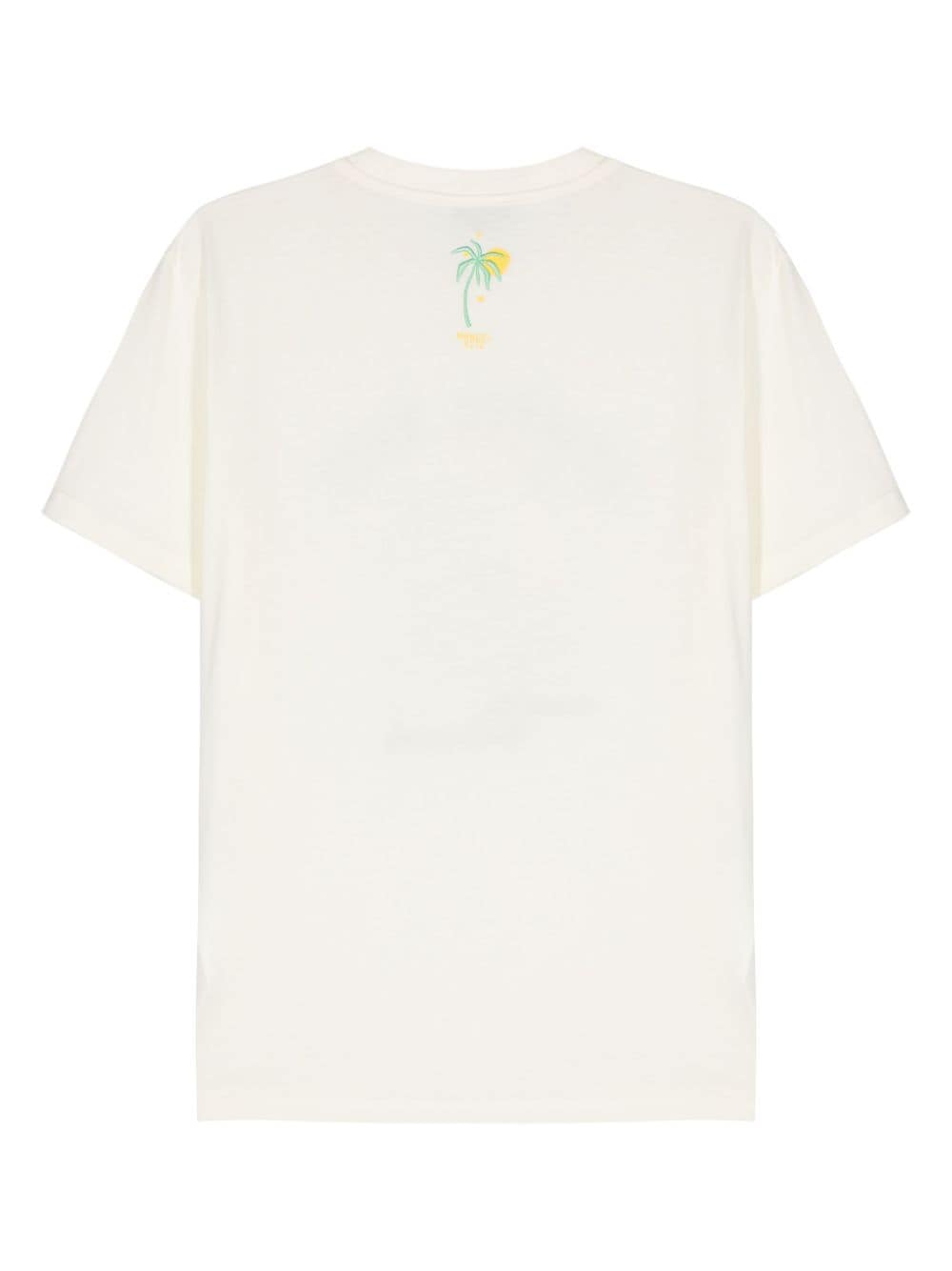 Manuel Ritz logo-print cotton T-shirt Wit