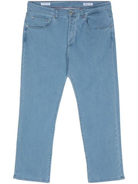 Manuel Ritz mid-rise straight-leg jeans    
