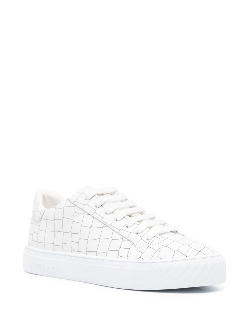 Hide&Jack Essence Croco sneakers met textuur - Wit