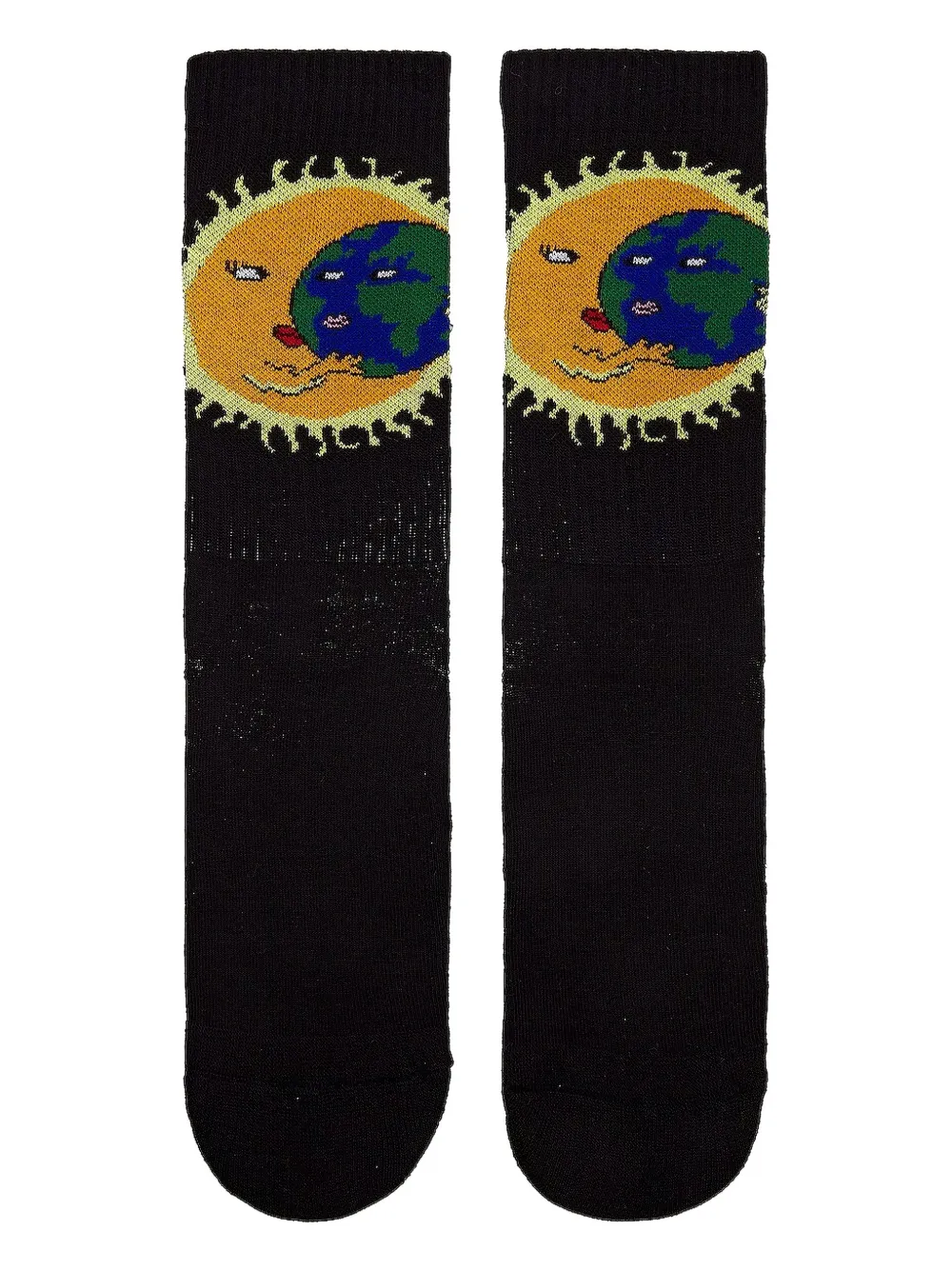 Sky High Farm Sun Earth Jacquard Socks In Black