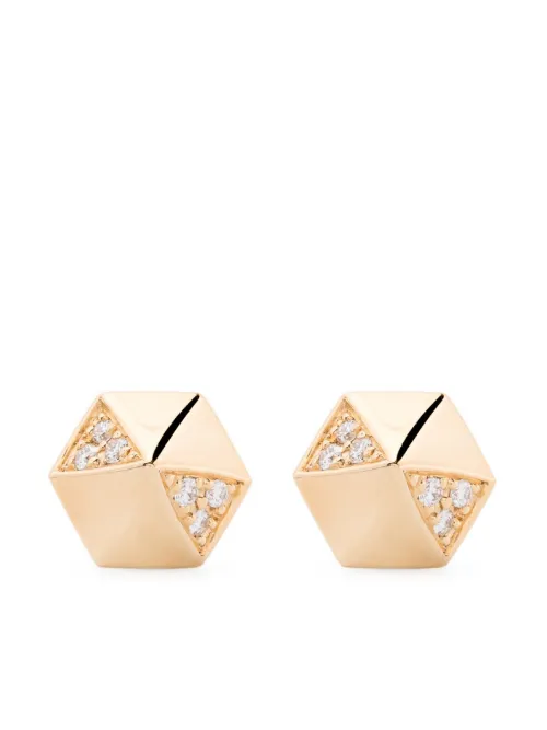 Puces d'oreilles en 18ct serties diamants - Harwell Godfrey - Modalova