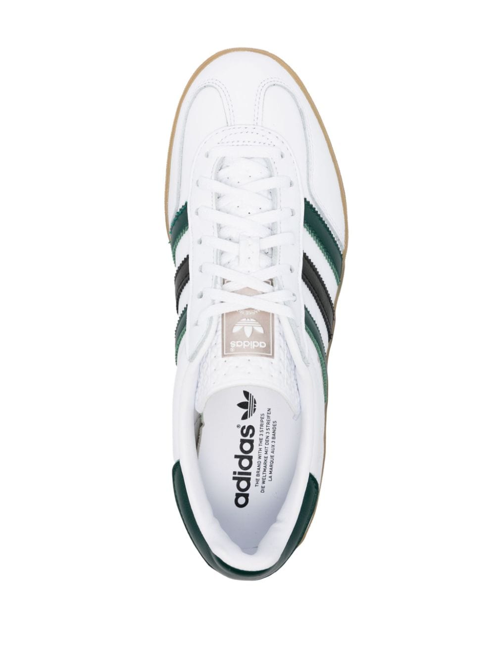 Shop Adidas Originals Gazelle Leather Sneakers In White