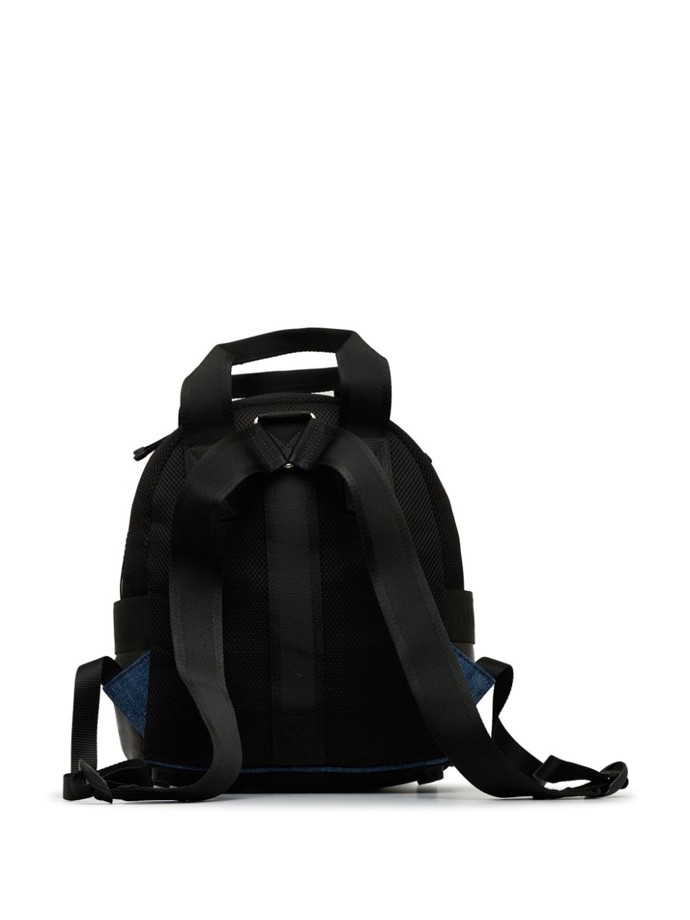 Miu Miu Pre-Owned 2000-2010 panelled denim backpack - Zwart