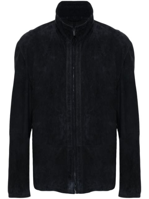 Giorgio Armani suede shirt jacket