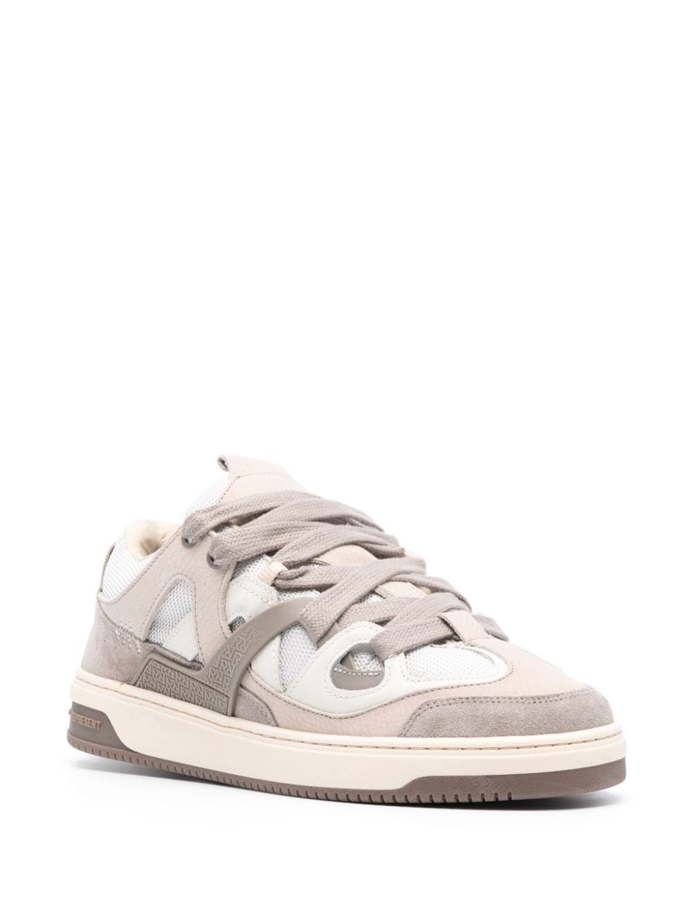 Shop Represent Bully Leather Sneakers In 中性色