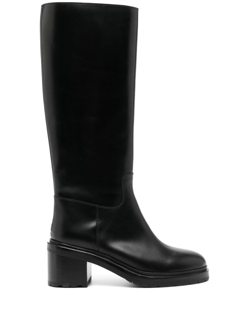 Shop Legres 75mm Knee-high Riding Boots In Black