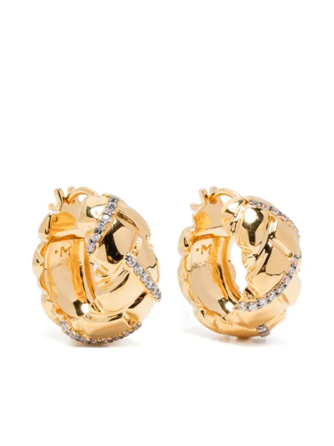 Missoma x Lucy Williams Waffle hoop earrings