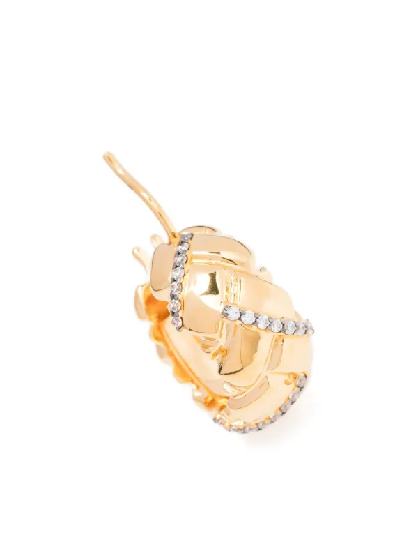 Missoma x Lucy Williams 'Waffle' フープピアス | ゴールド