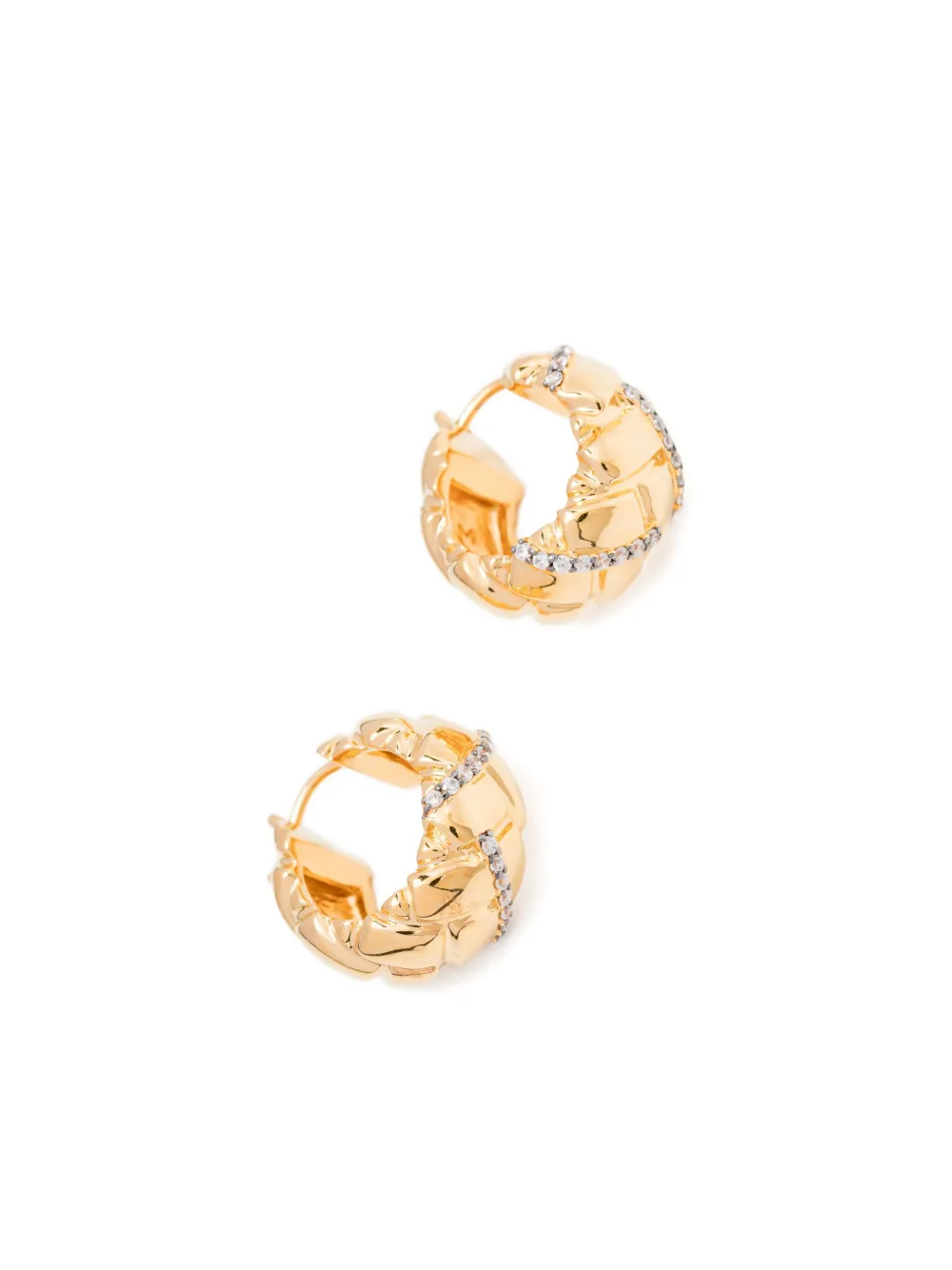 Missoma x Lucy Williams Waffle oorringen - Goud