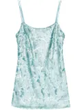 SIEDRES sequin-design mini dress - Blue