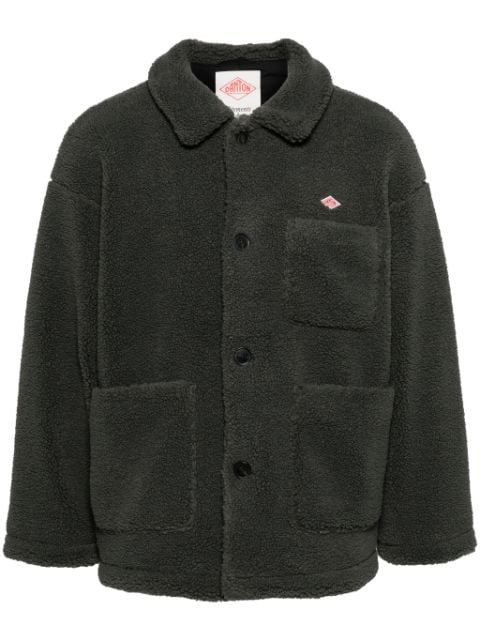 patch-pocket fleece jacket