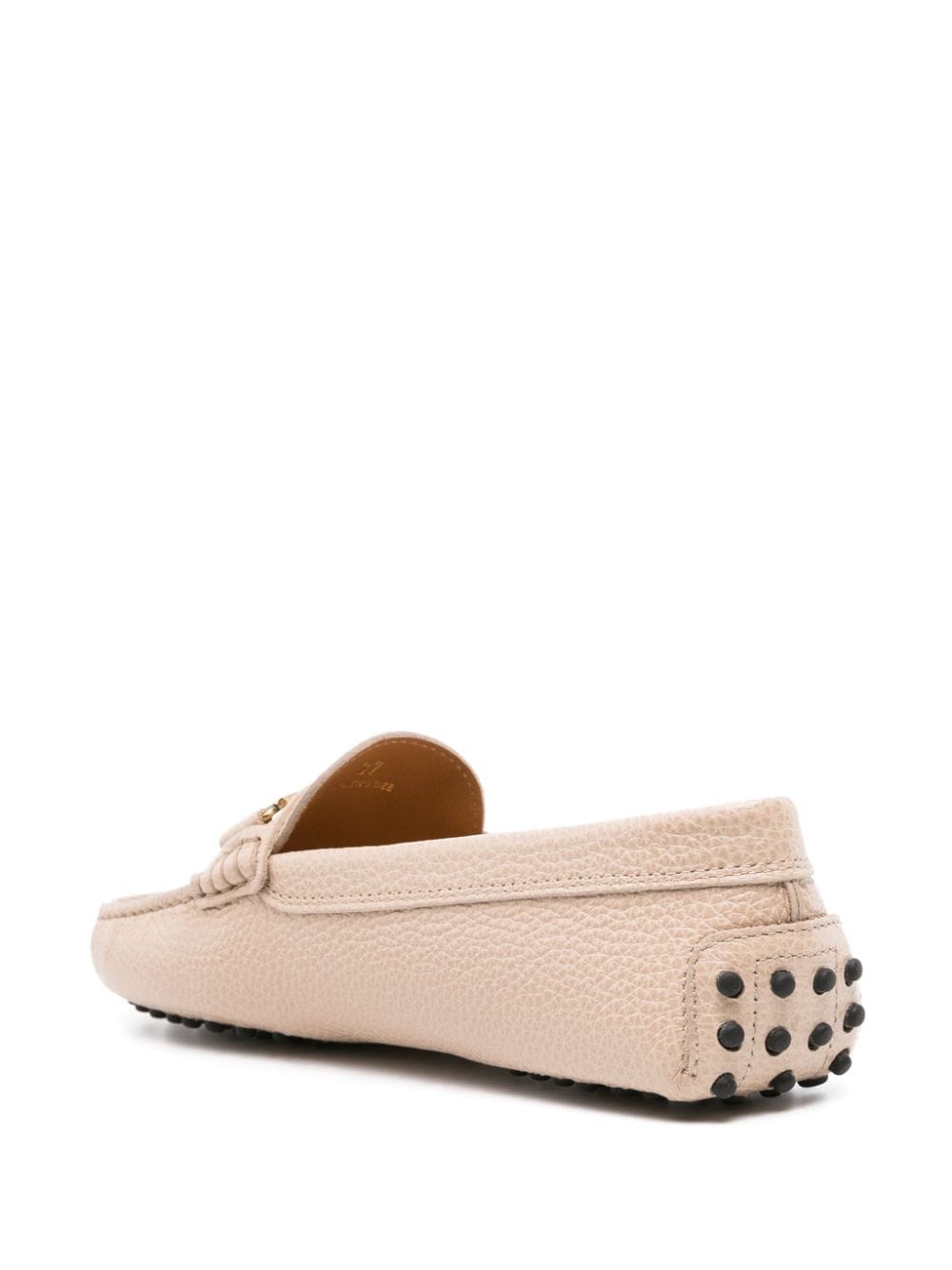 Shop Tod's Gommini T-ring Loafers In Nude